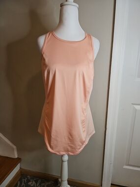 Tek Gear Dry Fit Peach Flowy Athletic Tank Top Size Small